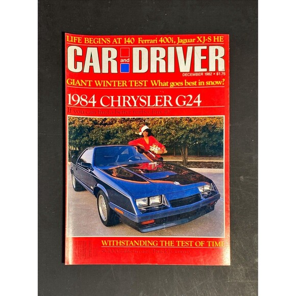 Car & Driver Cover Page "Chrysler G24" December 1982 - Picture 3 of 3